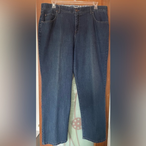 Bandolino Womens Plus Denim Jeans Straight Leg -18W - Picture 1 of 6
